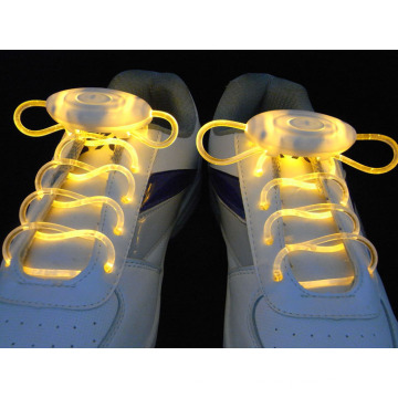 Cordones que destellan de lujo Cordones de zapato de nylon del LED del Ultra-Brillo